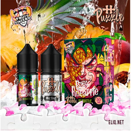 InBottle Peach Pineapple Puzzle 30мл 50мг Набір компонентів Персик та Ананас. Сіль