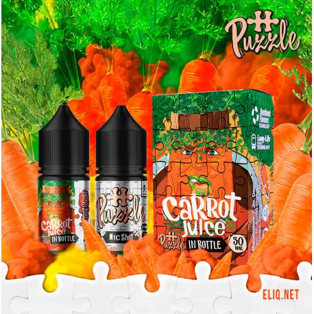 InBottle Carrot Juice Puzzle 30мл 50мг Набір компонентів. Морквяний сік. Нікотин сольовий