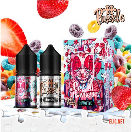 InBottle Cereal Strawberry Puzzle 30мл 50мг Набір компонентів. Хлоп'я Полуниця Salt