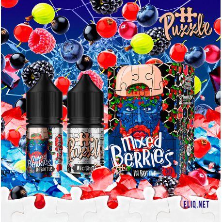 InBottle Mixed Berries Puzzle 30мл 50мг Набір компонентів. Ягідний мікс Salt