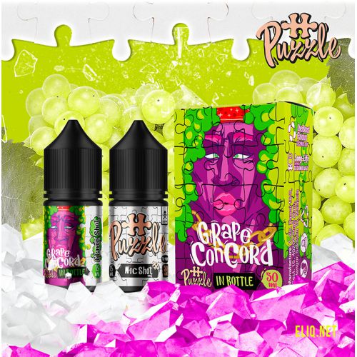 InBottle Grape Concord Puzzle 30мл 50мг Набір компонентів. Виноград  Salt