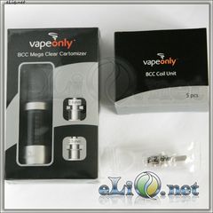 3.5ml Vapeonly BCC(Bottom Coil Changeable) mega Clear Cartomizer
