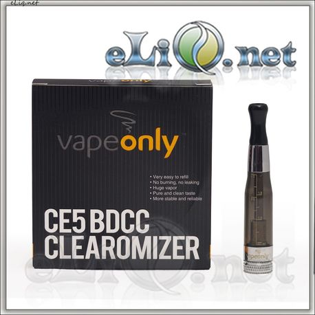 [VapeOnly] 1.8ml CE5 BDCC разборной двуспиральный клиромайзер с нижним расположением спиралей.