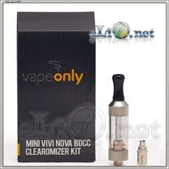 [VapeOnly] 2ml Mini VIVI NOVA Glass BDCC стеклянный двуспиральный клиромайзер с нижним расположением спиралей.