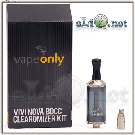 [VapeOnly] 3.5ml  VIVI NOVA Glass BDCC стеклянный двуспиральный клиромайзер с нижним расположением спиралей.