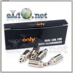 [VapeOnly] 3.5ml  VIVI NOVA Glass BDCC стеклянный двуспиральный клиромайзер с нижним расположением спиралей.