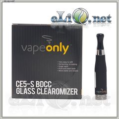 [VapeOnly] 1.8ml CE5-S BDCC разборной двуспиральный клиромайзер с нижним расположением спиралей.