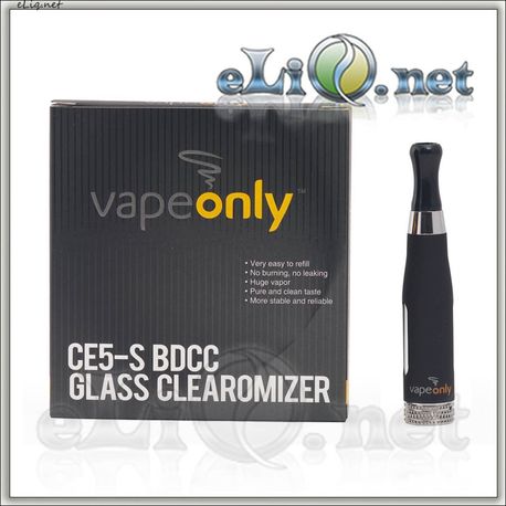 [VapeOnly] 1.8ml CE5-S BDCC разборной двуспиральный клиромайзер с нижним расположением спиралей.