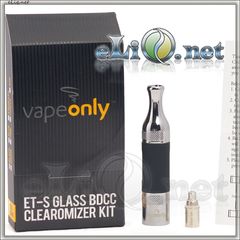 [VapeOnly] 2.5ml ET-S Glass BDCC разборной двуспиральный клиромайзер с нижним расположением спиралей.