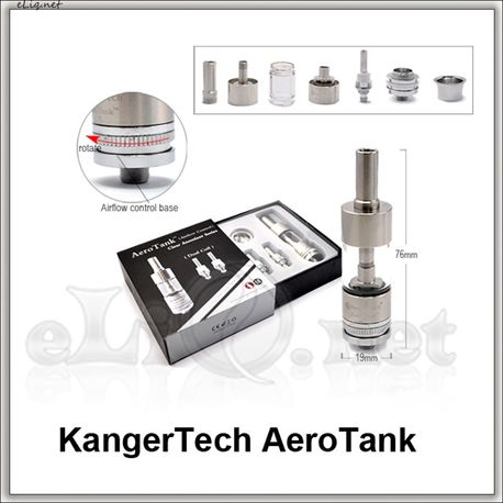[KangerTech] 2.5ml  AeroTank - Dual Coil - двуспиральный, с регулируемой подачей воздуха