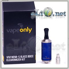 [VapeOnly] 3.5ml  VIVI NOVA-S Glass BDCC стеклянный двуспиральный клиромайзер с нижним расположением спиралей.