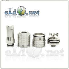 V6 RDA двуспиральный ОА для дрипа из нержавеющей стали с регулируемой подачей воздуха.