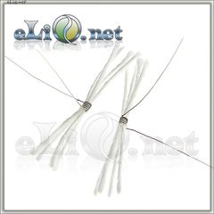 Намотка: 1.8 Ом спираль, 4*1 мм фитиль 