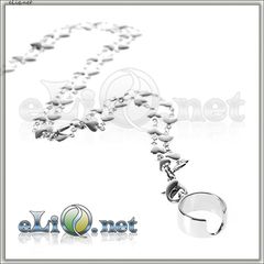 Silver hearts - Серебристые сердечки. Для ношения электронной сигареты на шее.  Для Ego-T/ Ego-C/ Ego-W/ Ego-D ﻿/ ECHO