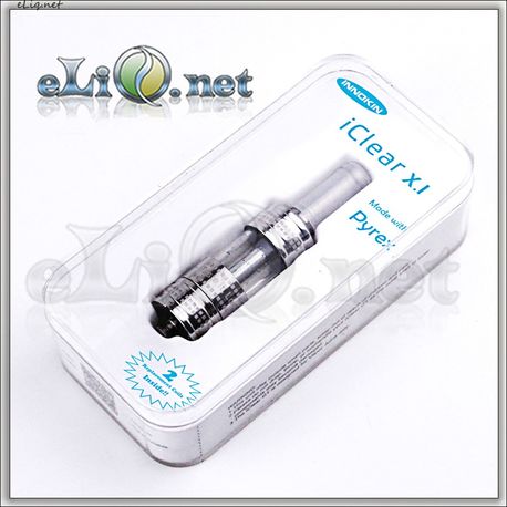 [Innokin] iClear X.I Pyrex BDCC  Разборной стклянный двуспиральный клиромайзер - танк с нижними спиралями