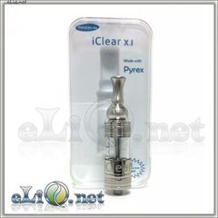 [Innokin] iClear X.I Pyrex BDCC  Разборной стклянный двуспиральный клиромайзер - танк с нижними спиралями
