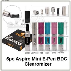 [Aspire]  1.4ml Mini E-PEN BDCC разборной двуспиральный клиромайзер с нижним расположением спиралей.