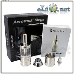 [KangerTech] 3.8ml  AeroTank Mega - Upgraded  Dual Coil - двуспиральный, с улучшенной системой регулировки подачи воздуха