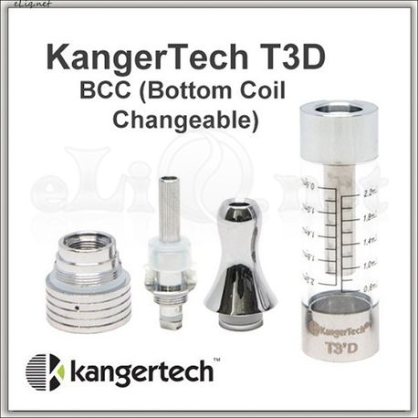 [KangerTech] T3D Dual Coil / Разборной двуспиральный клиромайзер