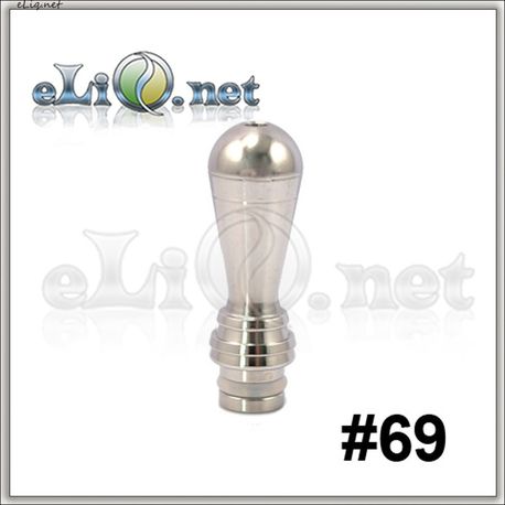 [510] Тип 69. Stainless Steel  Drip Tip - дрип-тип / мундштук из нержавеющей стали