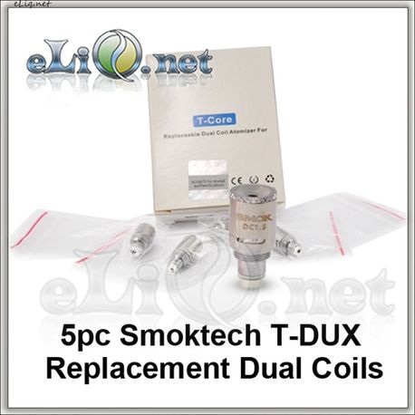 [Smoktech] T-Dux 2.0 Ceramic Dual Coil - двуспиральный испаритель.