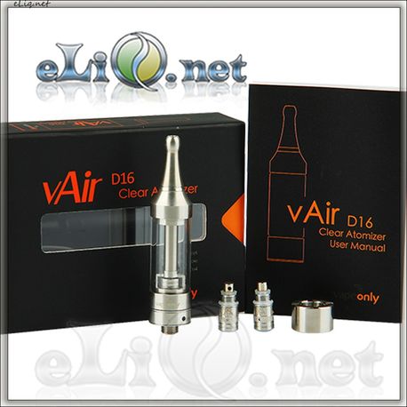 [VapeOnly] 2ml  vAir D16 - двуспиральный, с регулировкой воздушного потока