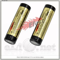 Efest 18650 2600 mah Li-ion battery with flat top. Литий-ионный аккумулятор без защиты