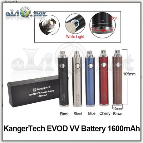 [KangerTech] EVOD VV / EVOD Twist 1600mAh - варивольт