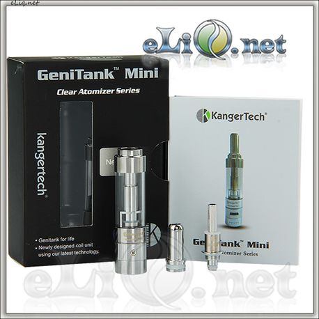 [KangerTech] 1.3ml  Genitank Mini - двуспиральный, с улучшенной системой регулировки подачи воздуха