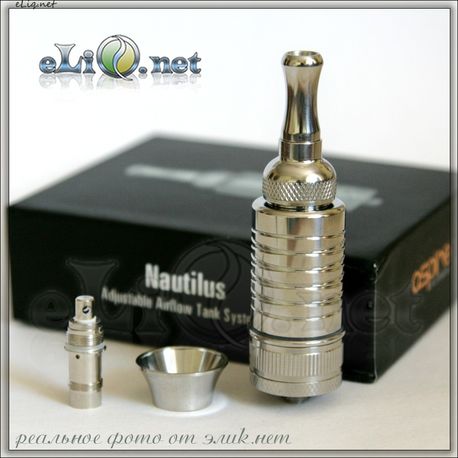 [Aspire] Nautilus BDC Stainless Steel Clearomizer (Adjustable Airflow Tank System) - Наутилус из нержавеющей стали.