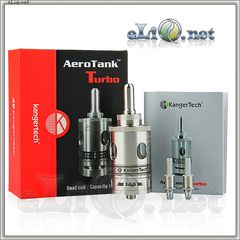 [KangerTech] 6ml  AeroTank Turbo - Dual Coil - улучшенный, двуспиральный, с регулируемой подачей воздуха