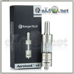 [KangerTech] 2.8ml  AeroTank V2 - Dual Coil - улучшенный, двуспиральный, с регулируемой подачей воздуха