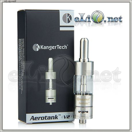 [KangerTech] 2.8ml  AeroTank V2 - Dual Coil - улучшенный, двуспиральный, с регулируемой подачей воздуха