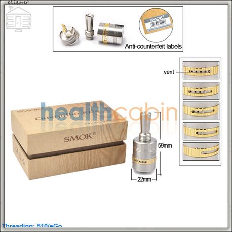 SMOK Caterpillar RDA - ОА для дрипа из нержавеющей стали, две спирали, регулировка подачи поздуха. Катерпиллар.