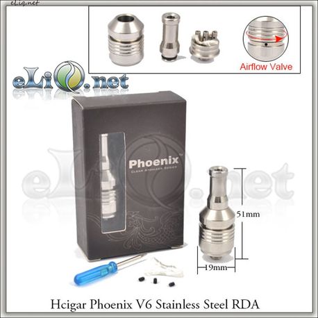 Hcigar Phoenix V6 RDA - ОА для дрипа из нержавеющей стали. клон. Феникс