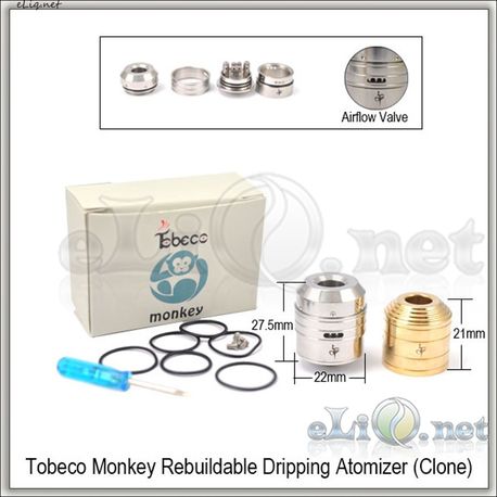 Tobeco Monkey RDA - ОА для дрипа из нержавеющей стали. клон