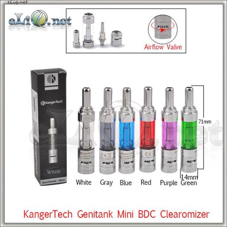 [KangerTech] Genitank Mini - клиромайзер с регулировкой подачи воздуха.