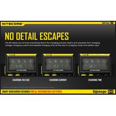 D4 Sysmax / Nitecore Intelligent Digicharger / Интеллектуальное цифровое зарядное устройство