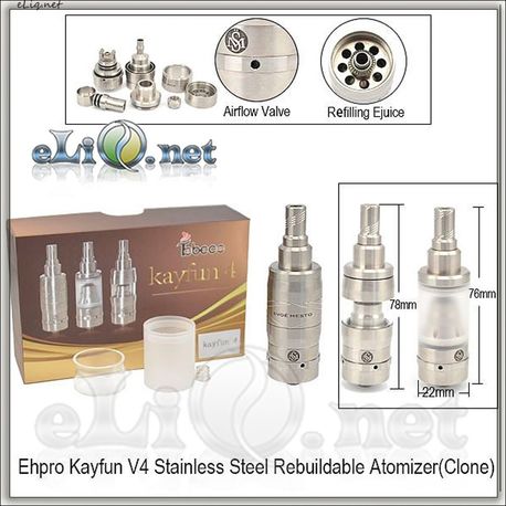 Kayfun V4 RBA Rebuildable Atomizer Kit (Обслуживаемый атомайзер, клон кайфуна 4 версия) Tobeco