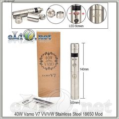 40W Vamo V7 (Stainless Steel) - вариватт из нержавеющей стали.