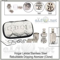 Hcigar Lancia RDA - ОА для дрипа из нержавеющей стали. клон. В красивом чехле.