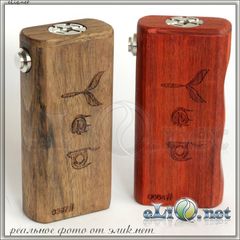 Yepecig Wood mod - деревянный механический мод под 2 аккумулятора 18650.