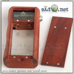 Yepecig Wood mod - деревянный механический мод под 2 аккумулятора 18650.