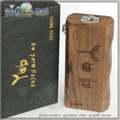 Yepecig Wood mod - деревянный механический мод под 2 аккумулятора 18650.
