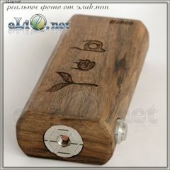 Yepecig Wood mod - деревянный механический мод под 2 аккумулятора 18650.