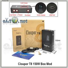150W Cloupor T8 - боксмод варивольт-вариватт. 