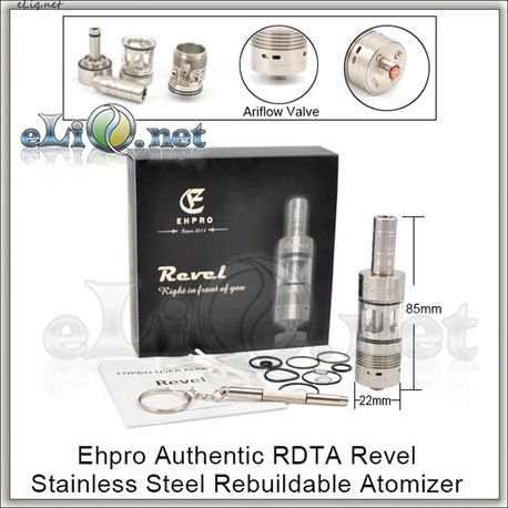 EHPRO Revel RDTA - обслуживаемый атомайзер-танк для дрипа.