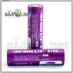 [38A] Efest Purple IMR18650 2100mah - flat top - Высокотоковый аккумулятор - 2015 new released!