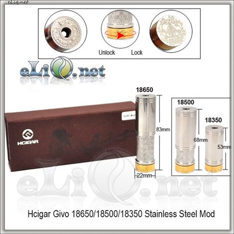 Hcigar Givo 18350/18500/18650 Mechanical Mod -  Мехмод