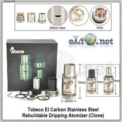 Tobeco El carbon RDA - ОА для дрипа из нержавеющей стали. клон.